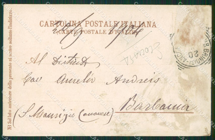 Bari Città Municipio Teatro SCOLLATA cartolina KVM1197 – retro