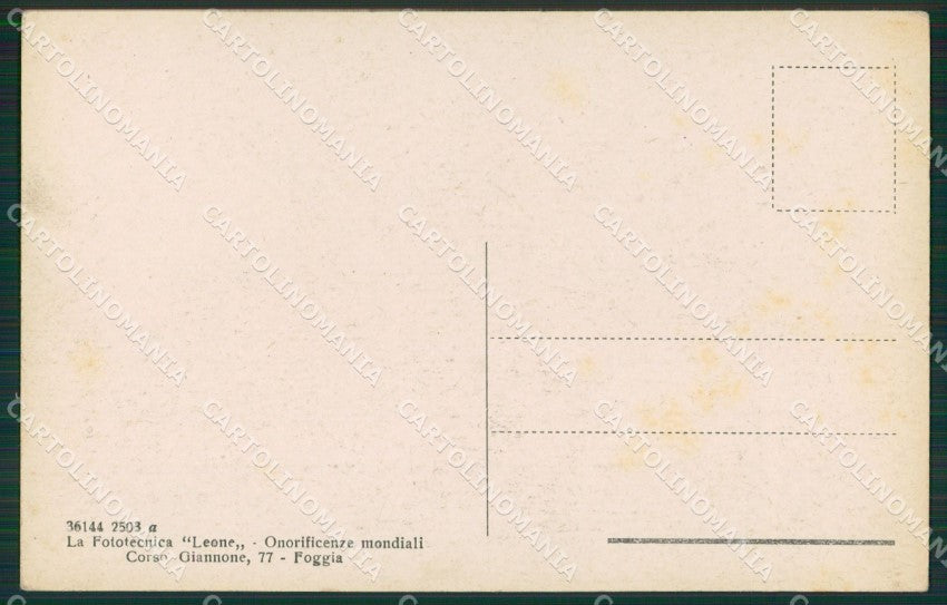 Foggia Città cartolina KVM1214 – retro
