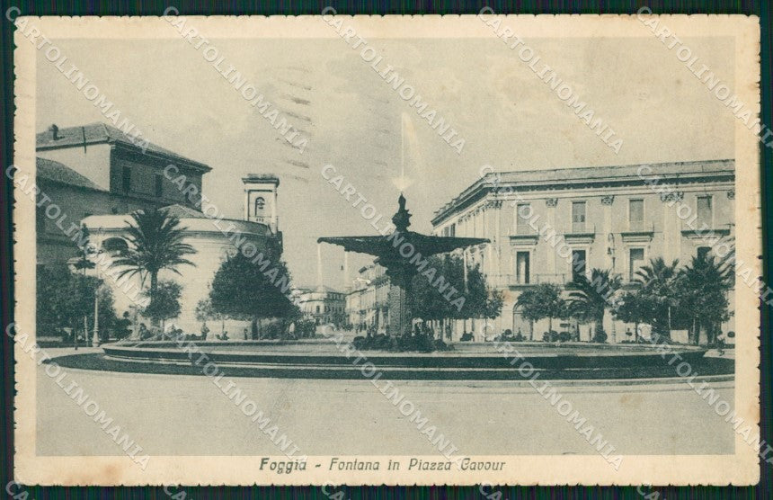 Foggia Città Fontana cartolina KVM1218 – fronte