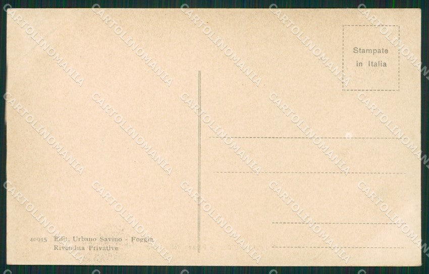 Foggia Città cartolina KVM1221 – retro