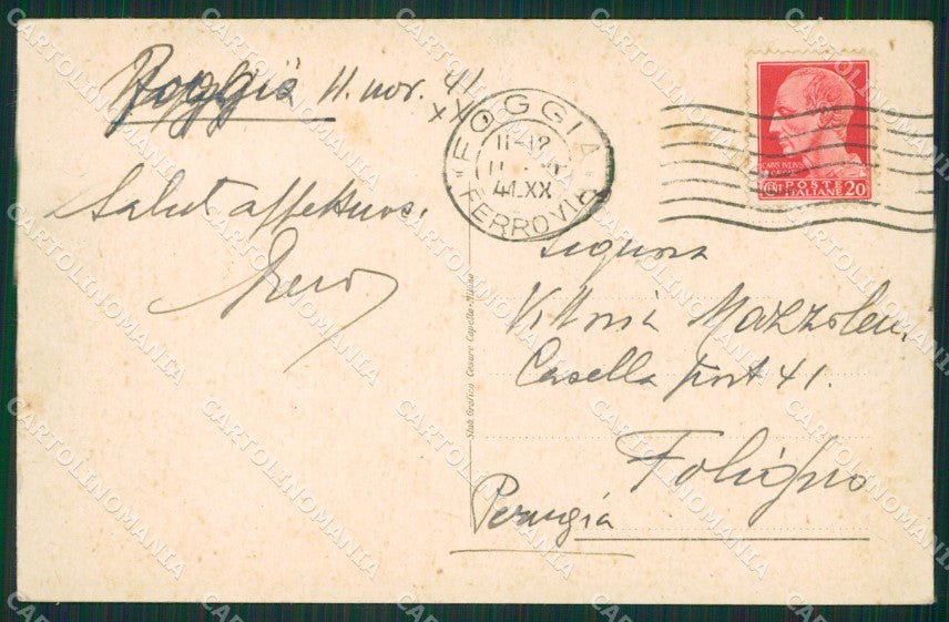 Foggia Città cartolina KVM1223 – retro