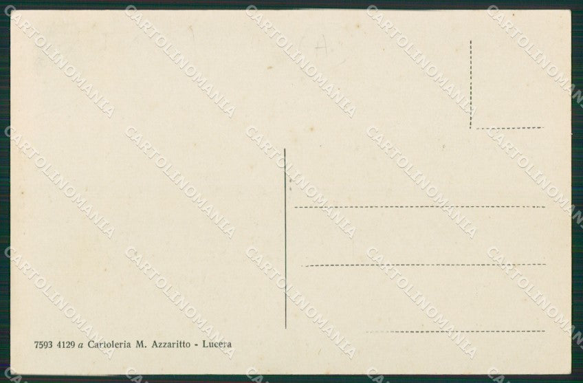 Foggia Lucera cartolina KVM1231 – retro