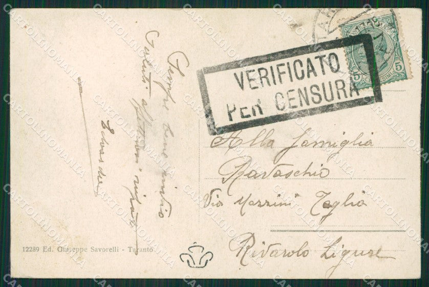 Taranto Città cartolina KVM1241 – retro