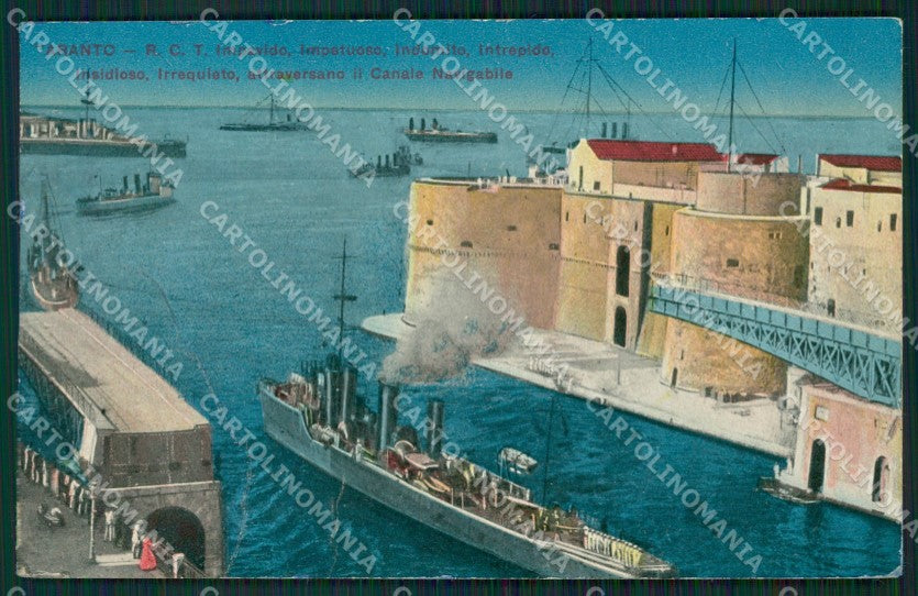 Taranto Città PIEGHINE cartolina KVM1243 – fronte