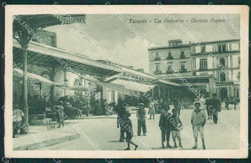 Taranto Città Mercato cartolina KVM1245 – fronte