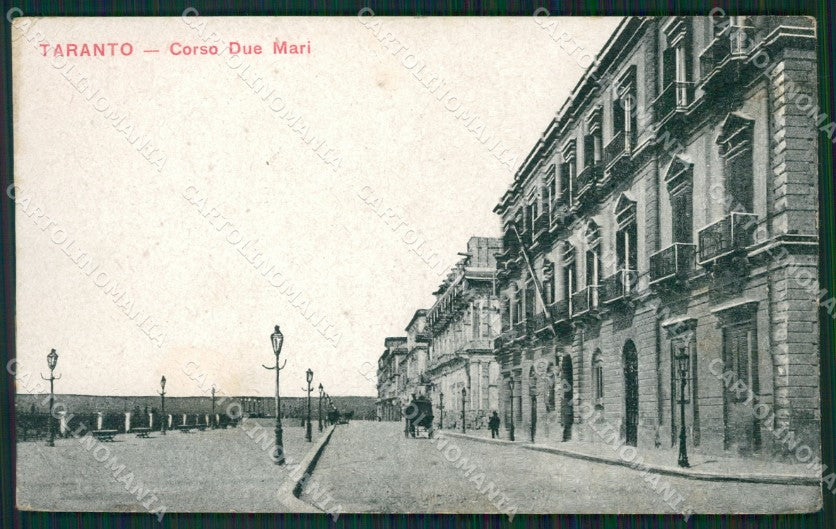 Taranto Città PIEGHE cartolina KVM1251 – fronte