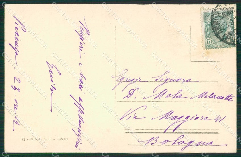 Piacenza Città cartolina KVM1285 – retro