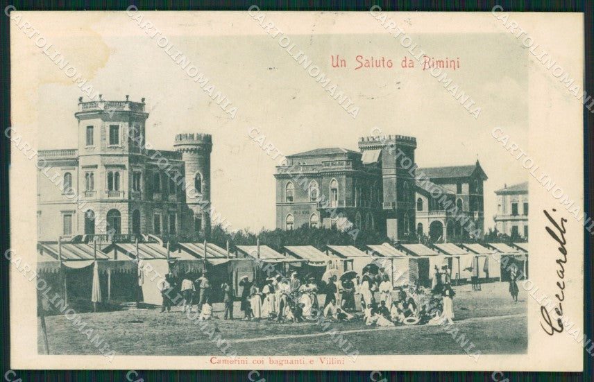 Rimini Città MACCHIA cartolina KVM1318 – fronte