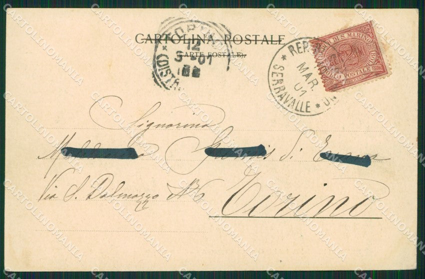 Repubblica di San Marino cartolina KVM1326 – retro