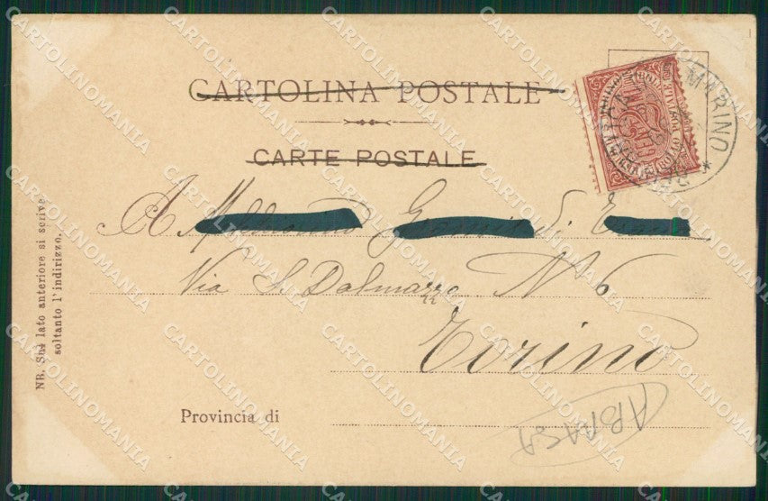 Repubblica di San Marino ABRASA cartolina KVM1328 – retro