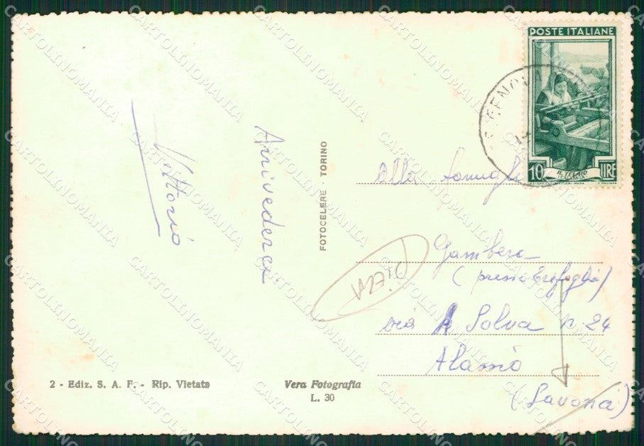 Pavia Voghera PIEGA FG Foto cartolina KVM1346 – retro