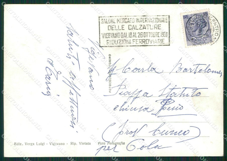 Pavia Vigevano FG Foto cartolina KVM1366 – retro