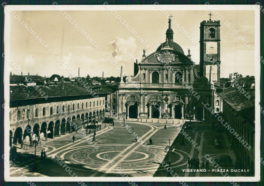 Pavia Vigevano PIEGATA FG Foto cartolina KVM1374 – fronte