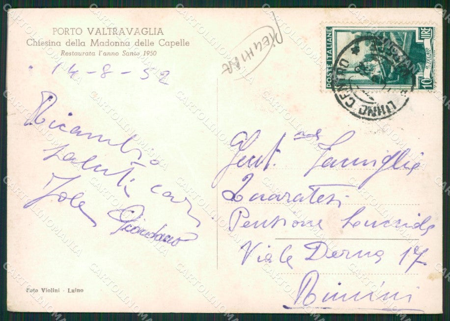 Varese Porto Valtravaglia PIEGHINE FG Foto cartolina KVM1421 – retro
