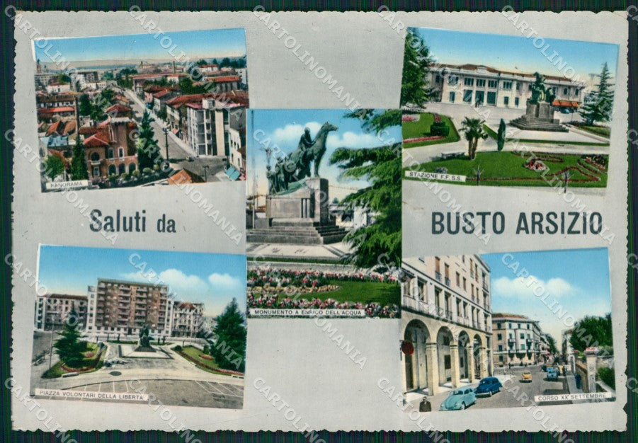 Varese Busto Arsizio Saluti da FG Foto cartolina KVM1423 – fronte