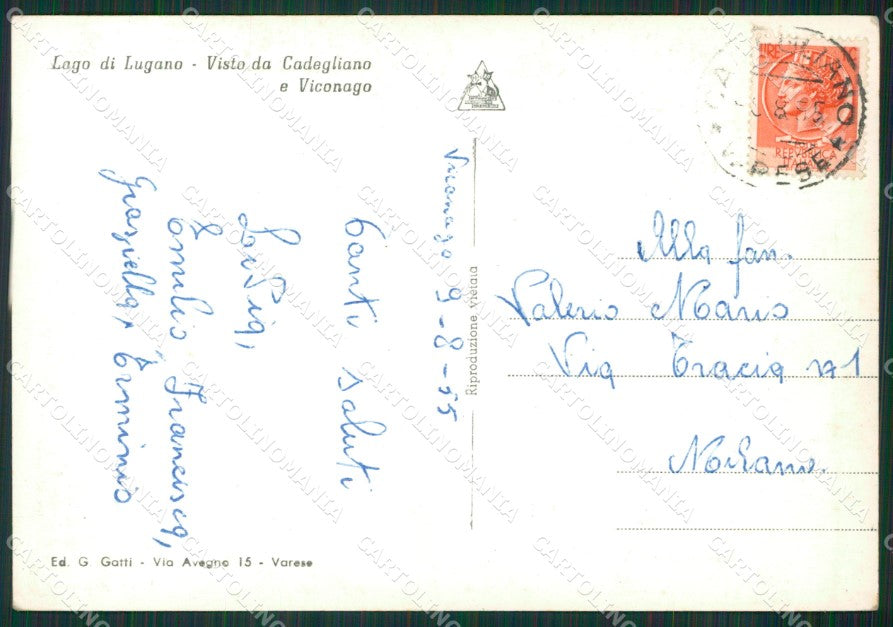 Varese Cadegliano Viconago FG Foto cartolina KVM1435 – retro