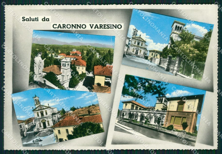 Varese Caronno Varesino Saluti da FG Foto cartolina KVM1438 – fronte