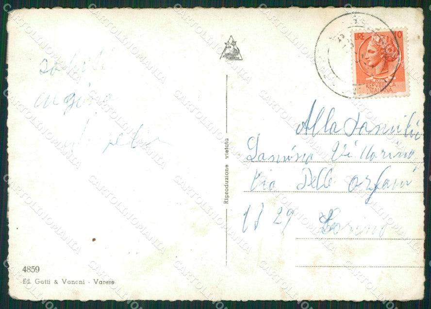 Varese Sacro Monte PIEGHINE FG Foto cartolina KVM1442 – retro