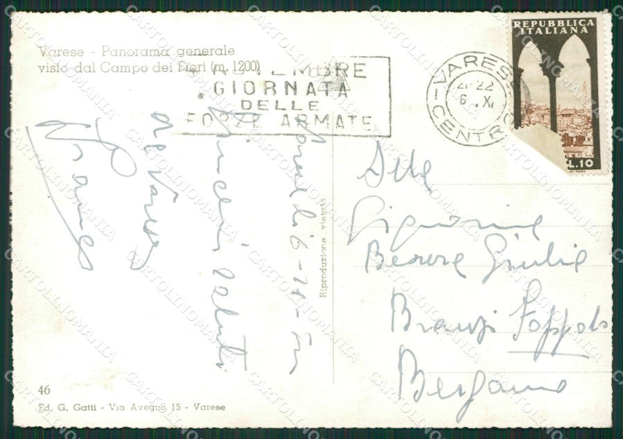 Varese Città FG Foto cartolina KVM1451 – retro