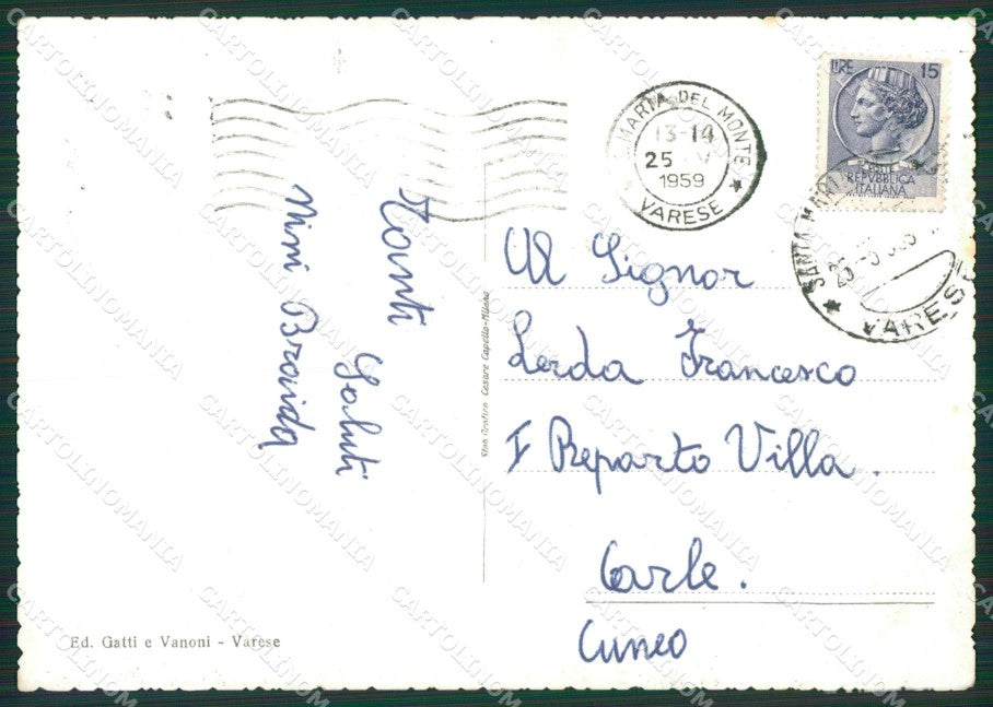Varese Sacro Monte FG Foto cartolina KVM1452 – retro