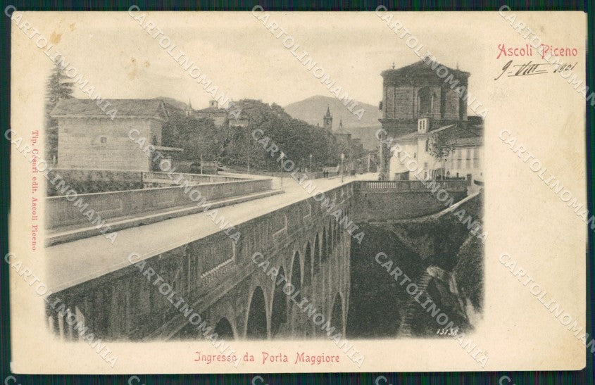 Ascoli Piceno Città PIEGA cartolina KV1462 – fronte