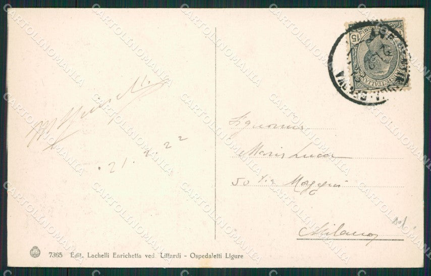 Imperia Ospedaletti cartolina KV1497 – retro