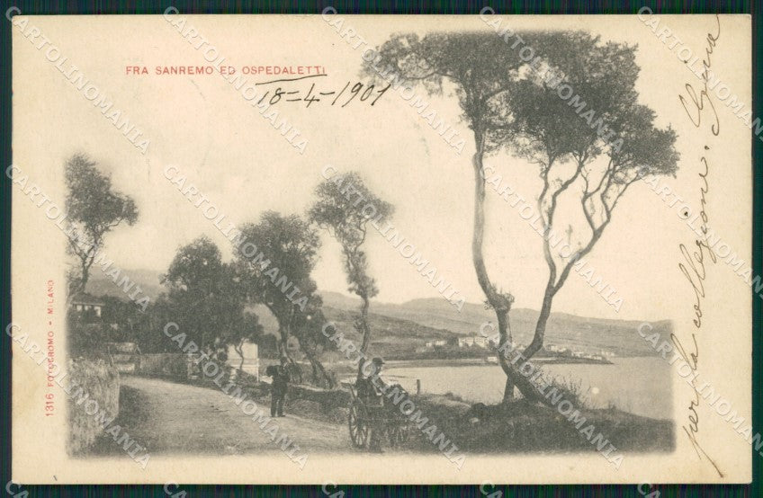 Imperia Ospedaletti cartolina KV1500 – fronte