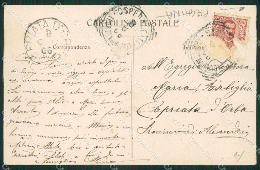 Imperia Ospedaletti PIEGHINA cartolina KV1502 – retro