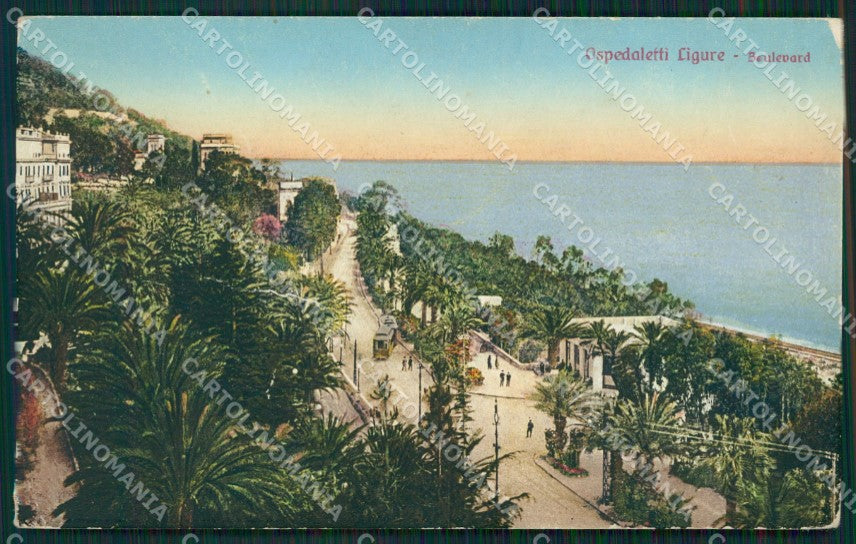 Imperia Ospedaletti PIEGATA cartolina KV1524 – fronte