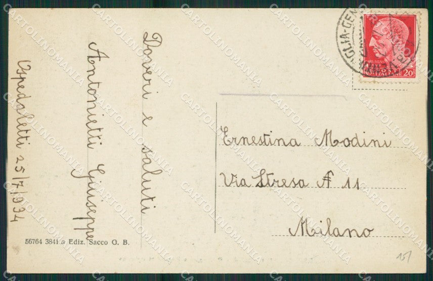 Imperia Ospedaletti cartolina KV1535 – retro