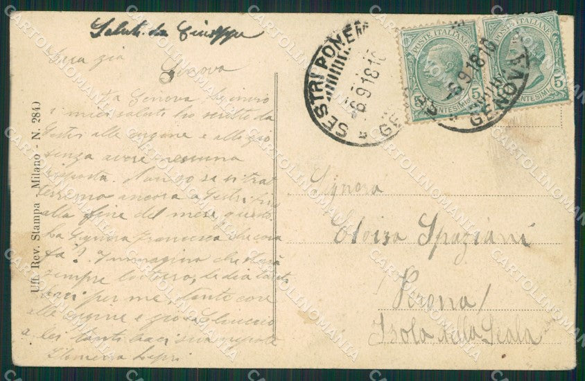 Genova Città cartolina KV1538 – retro