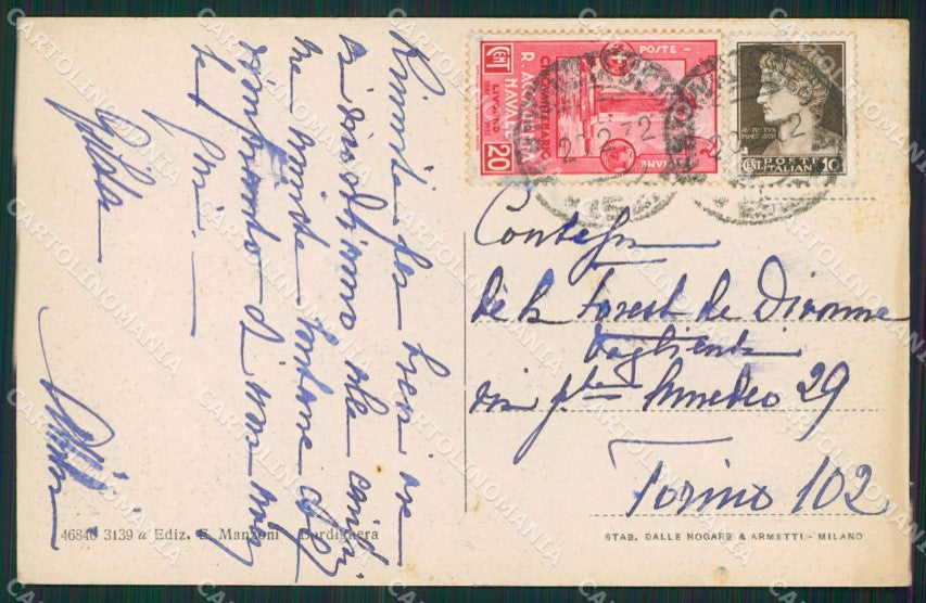 Imperia Bordighera cartolina KV1555 – retro