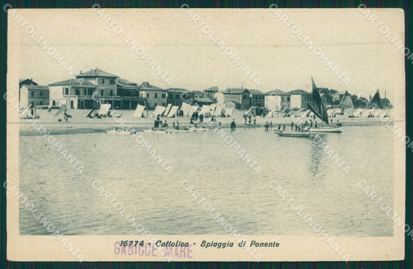 Rimini Cattolica Gabicce cartolina KV1559 – fronte