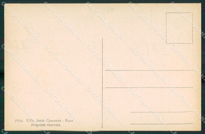 Pesaro Fano cartolina KV1582 – retro