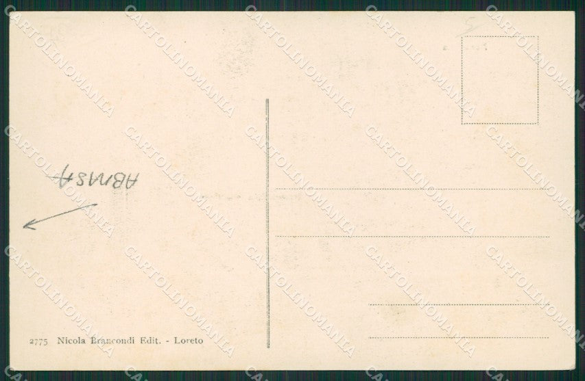 Ancona Loreto ABRASA cartolina KV1599 – retro