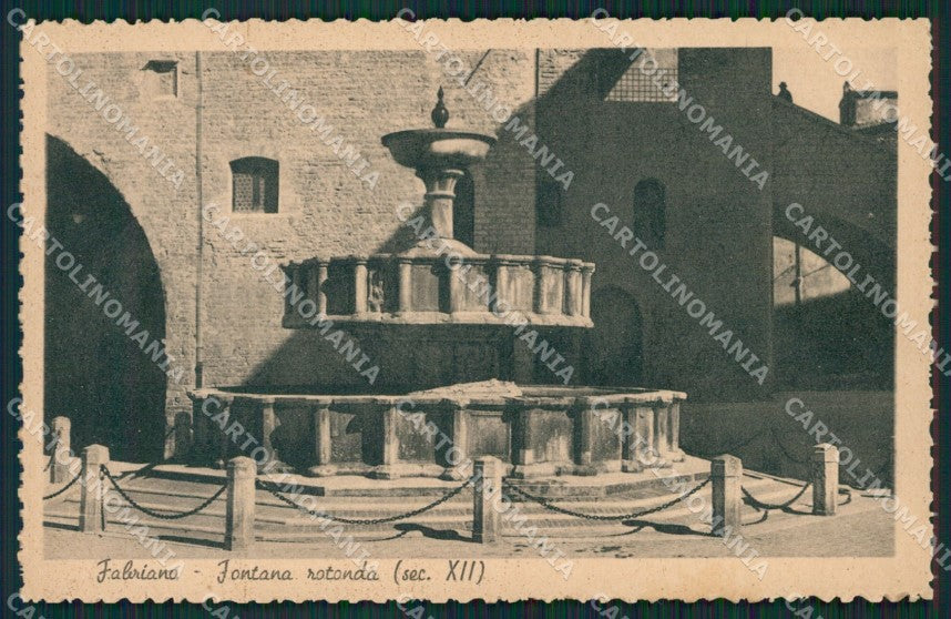 Ancona Fabriano Fontana cartolina KV1611 – fronte