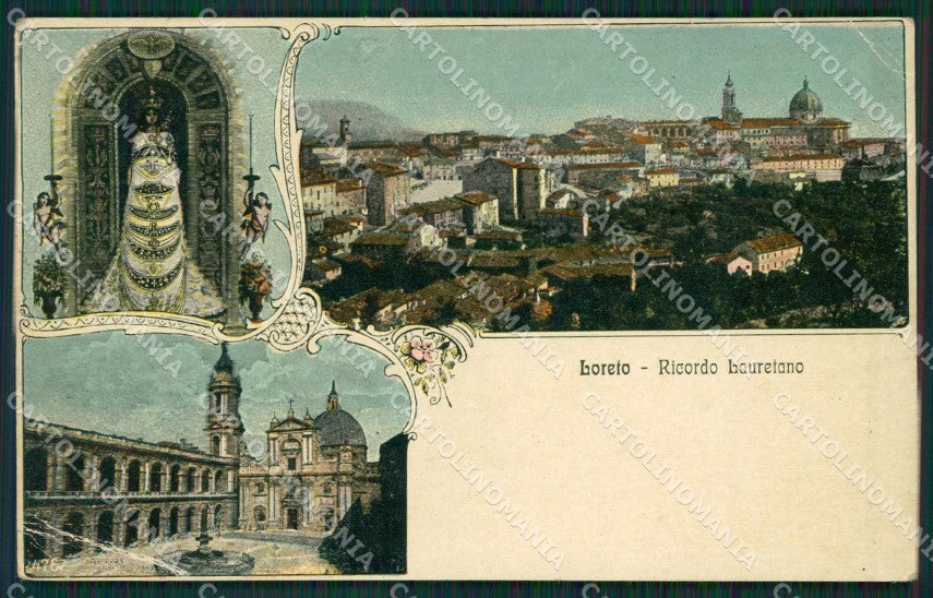 Ancona Loreto Alterocca 4767 PIEGHE cartolina KV1612 – fronte