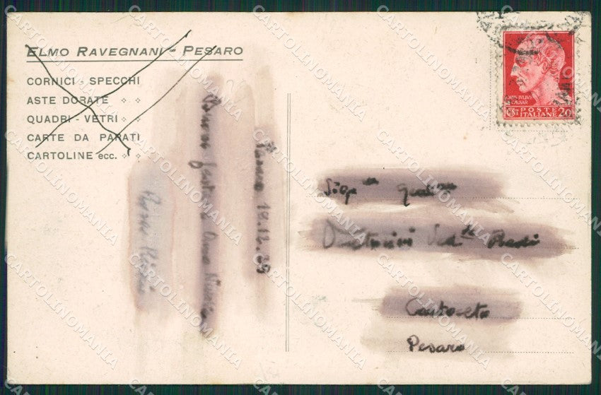 Pesaro Città cartolina KV1615 – retro