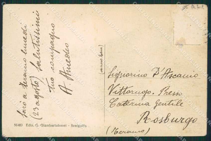 Ancona Senigallia PIEGHINA cartolina KV1617 – retro