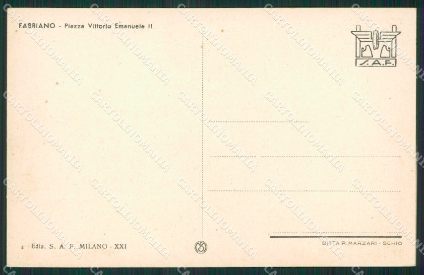 Ancona Fabriano cartolina KV1622 – retro