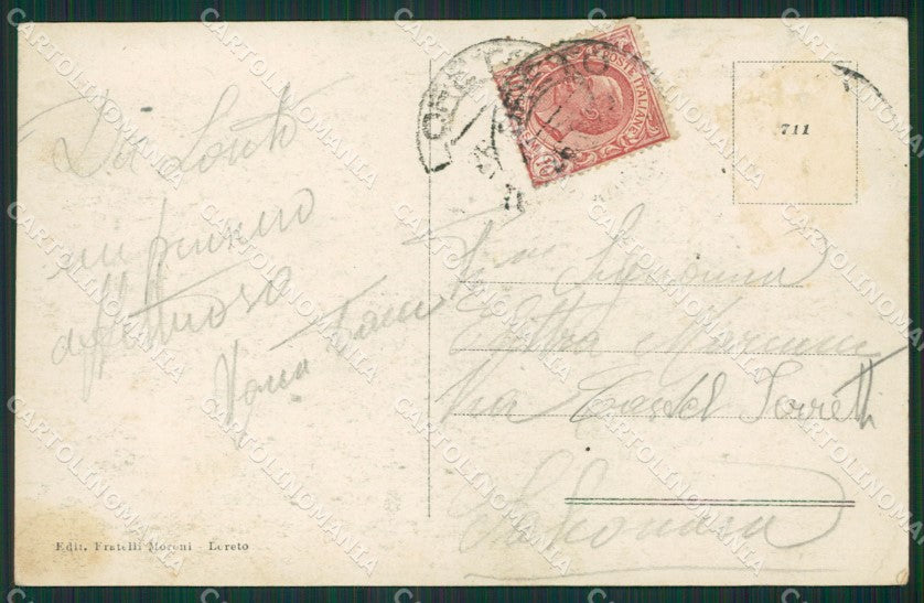 Ancona Loreto cartolina KV1627 – retro