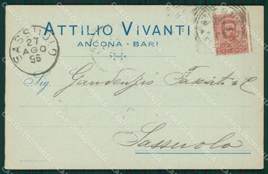 Ancona Bari Commerciale cartolina KV1632 – fronte