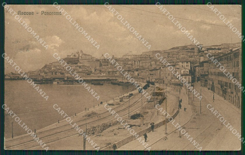 Ancona Città RIFILATA cartolina KV1636 – fronte