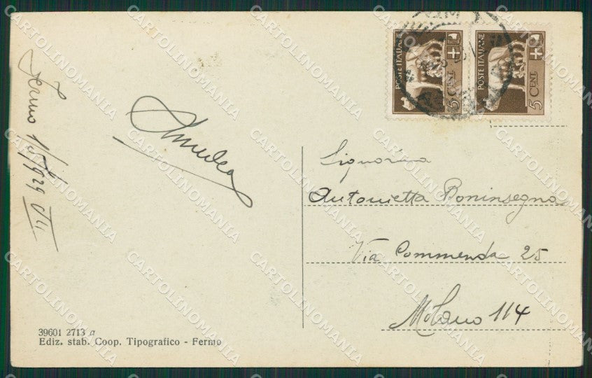 Ascoli Piceno Fermo cartolina KV1643 – retro