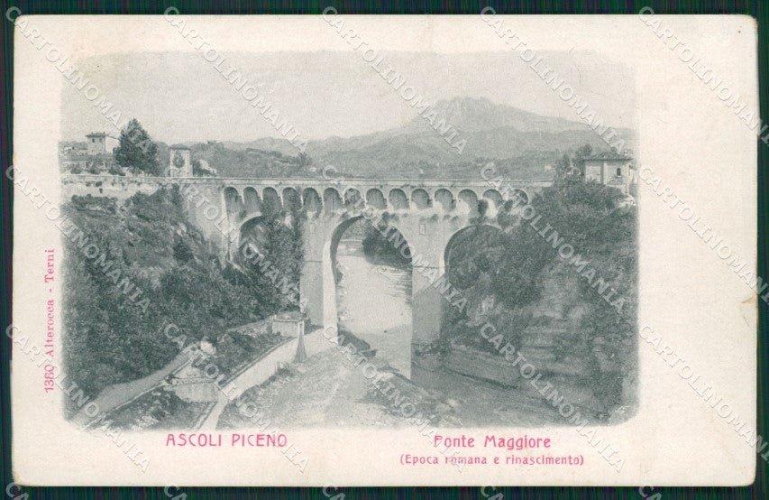 Ascoli Piceno Città Alterocca 1380 STRAPPINO cartolina KV1648 – fronte