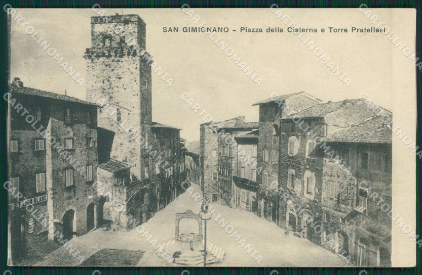 Siena San Gimignano cartolina KV1663 – fronte