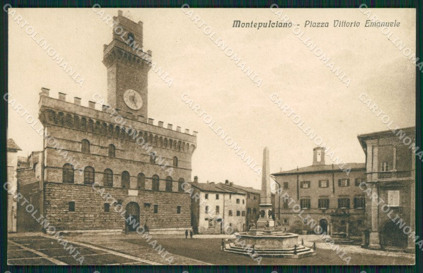 Siena Montepulciano cartolina KV1671 – fronte