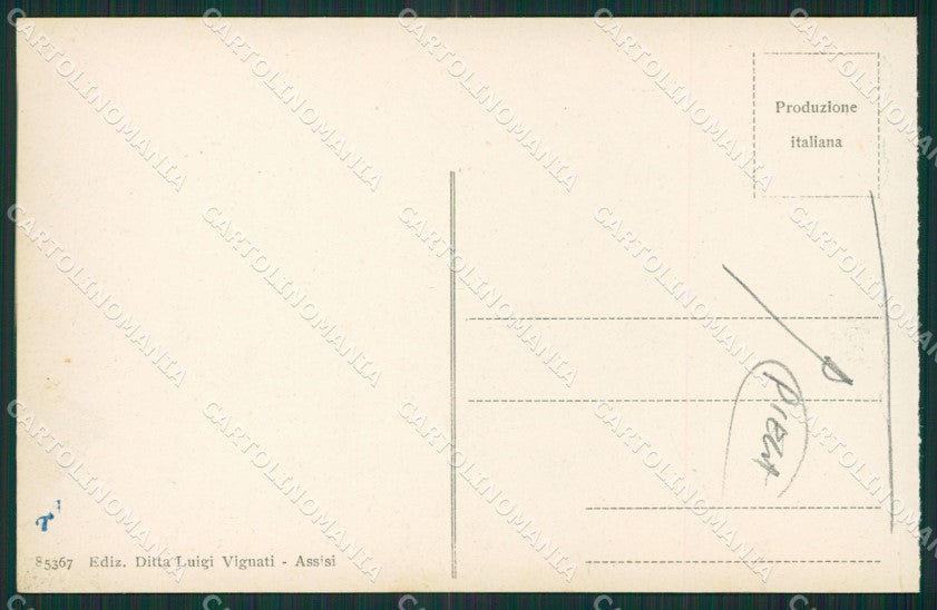 Perugia Assisi PIEGA cartolina KV1677 – retro
