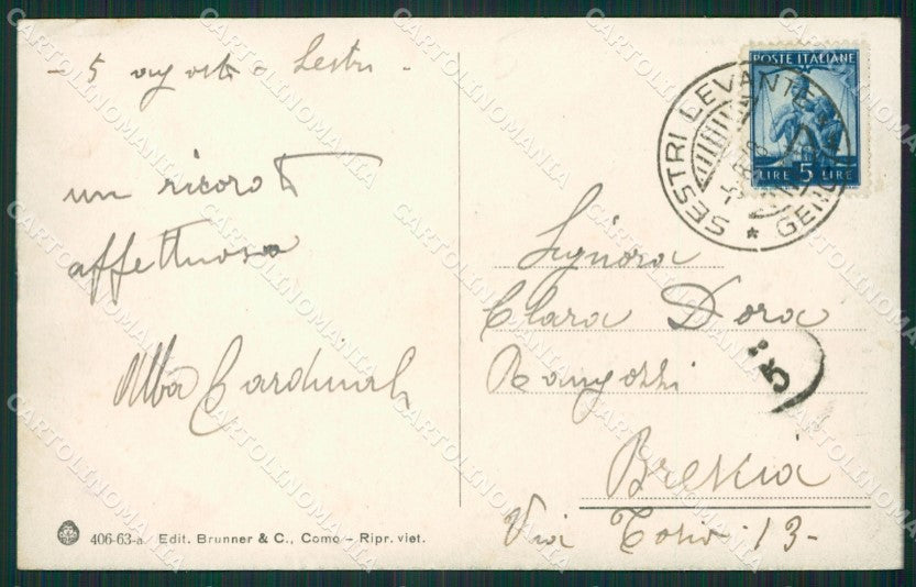Genova Sestri Levante cartolina KV1678 – retro