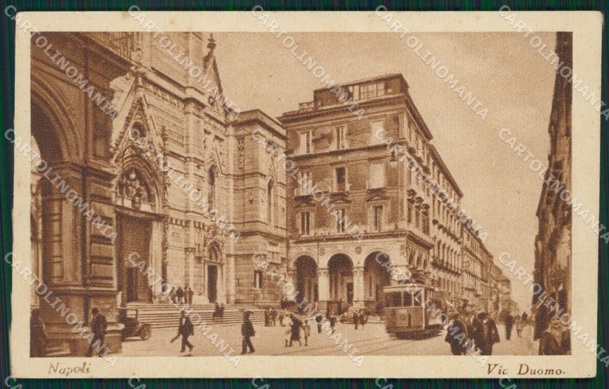 Napoli Città Tram cartolina KV1681 – fronte
